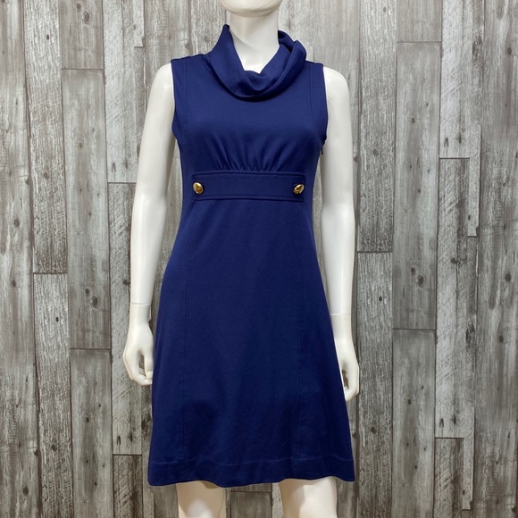 Lilly Pulitzer Dresses & Skirts - Lilly Pulitzer Finn Shift Ponte True Navy Dress [6017]